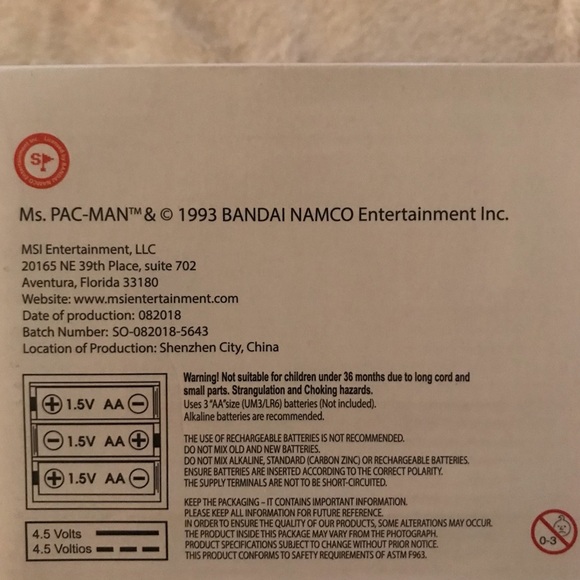 Ms. PAC-MAN, PLUG DIRECTLY INTO YOUR TV, NO GAME CONSOLE REQUIRED! - Picture 6 of 6